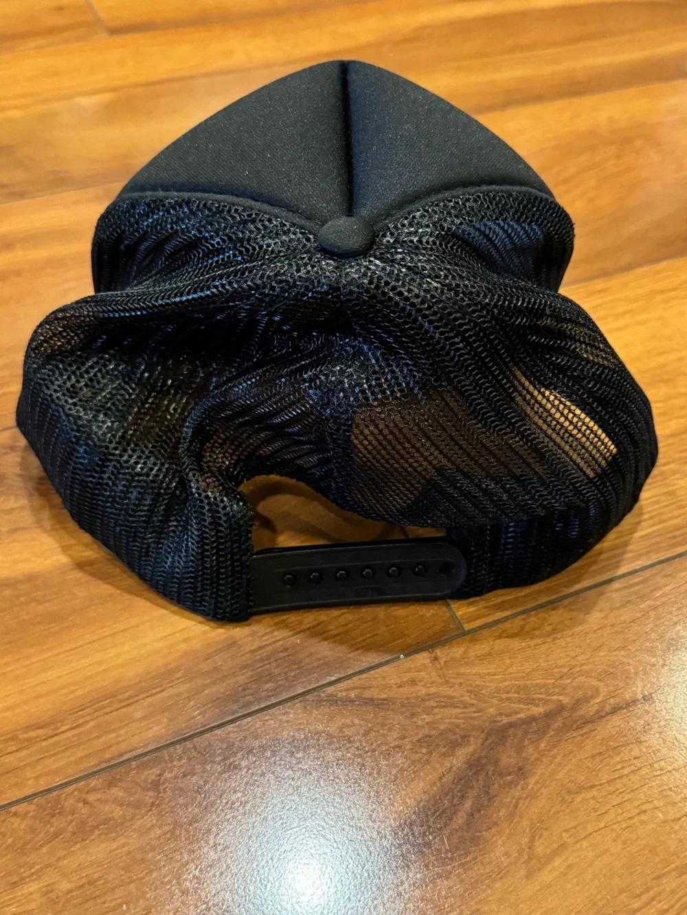 Black Trucker Cap with Iwa Bird Graphic